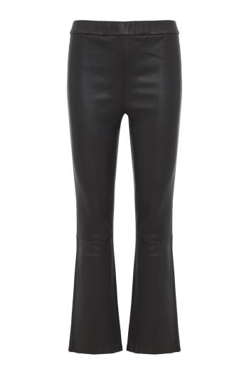 River stretch leather pants in black