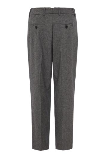 Cropped carrot-fit pants in anthracite