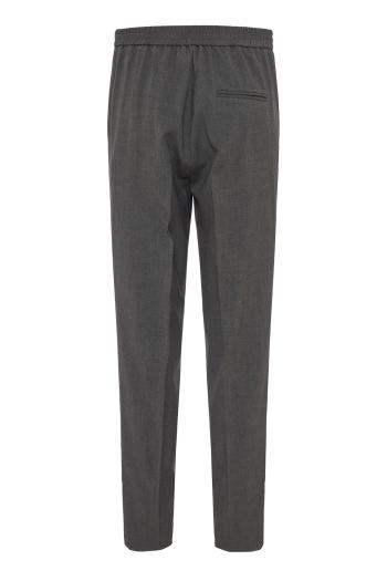 Tailored straight-leg pants in anthracite