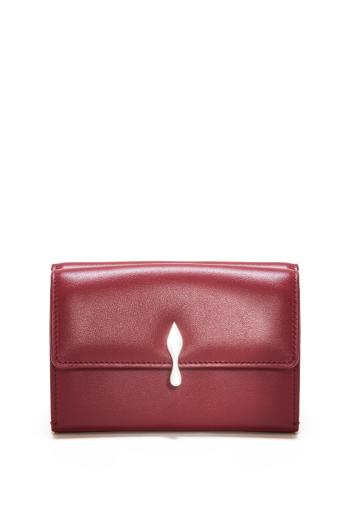 Bettina patent leather wallet on chain in empire