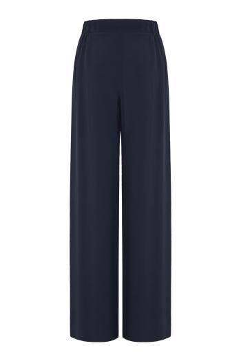 Fever silk-blend loose pants in navy