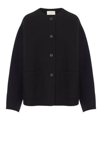 Quintus wool and cashmere jacket in black