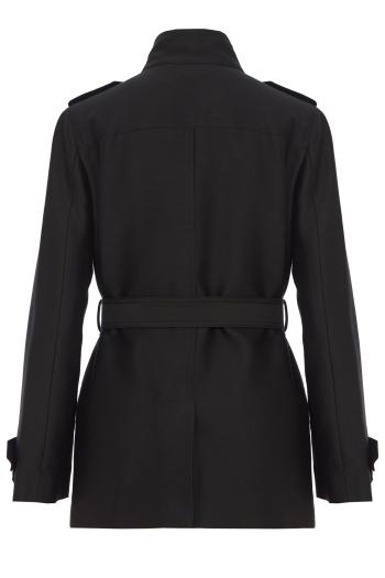 Valiant wool utility jacket in black