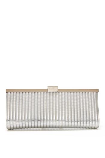 Heatwave clutch in silver