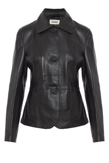 Carmen leather jacket in black