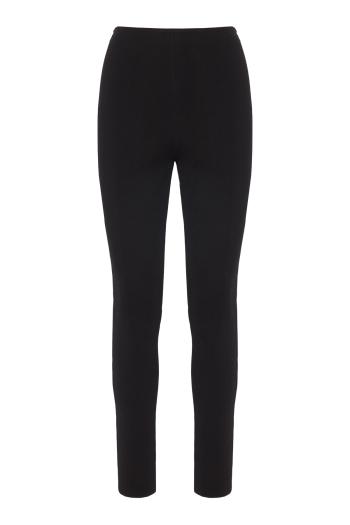 High-waisted Milano jersey leggings in black