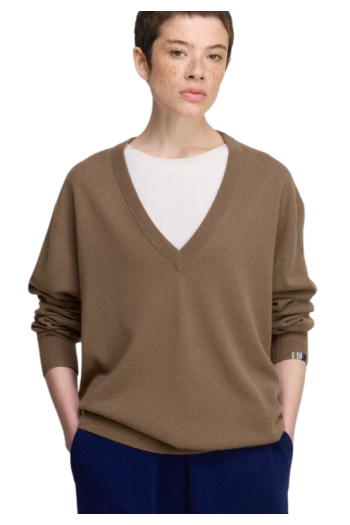 No492 Ben cashmere sweater in chai