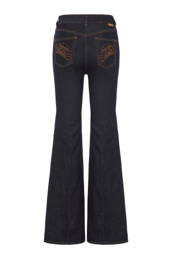 Gaia wool-blend wide-leg pants in grey