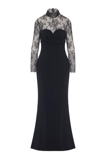 ΦΟΡΕΜΑ HIGH NECK CADY LACE LONG
