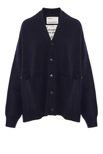 No024 Tokio cashmere-blend cardigan in navy