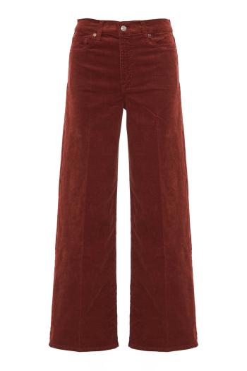 Le Slim Palazzo corduroy pants in wine