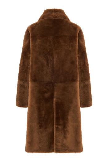 Emma shearling coat in caramel