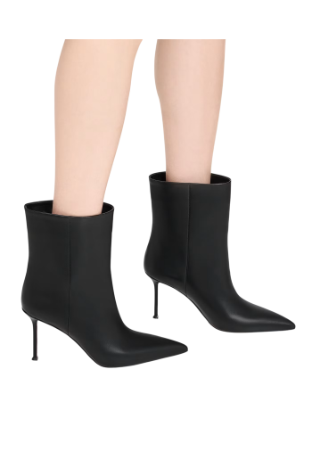 Harper 85 leather ankle boots in black
