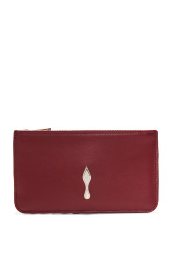 Bettina zipped leather card holder in empire