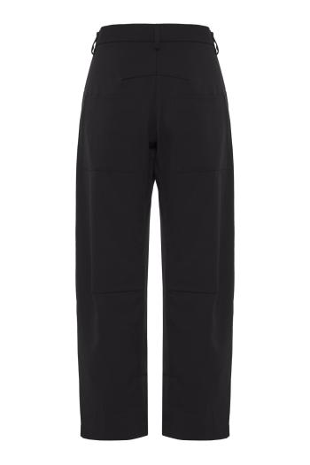Shon barrel wool pants in black