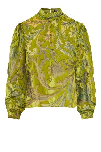 Aradea burnout velvet top in envy