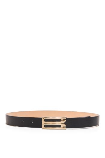 Dorian Frame leather belt in black