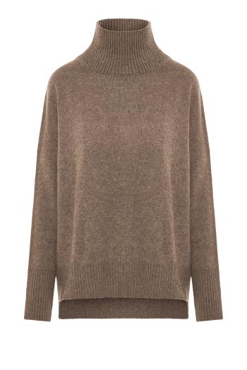 Heidi cashmere sweater in truffle