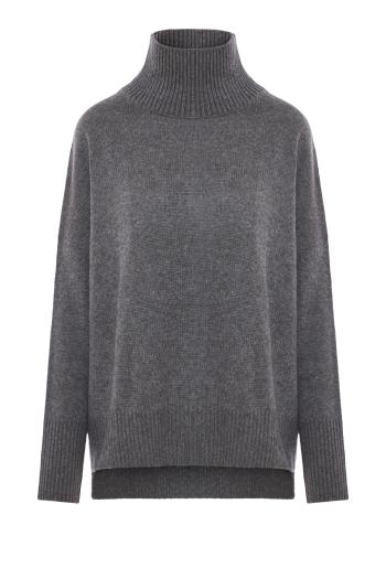 Heidi cashmere sweater in graphite