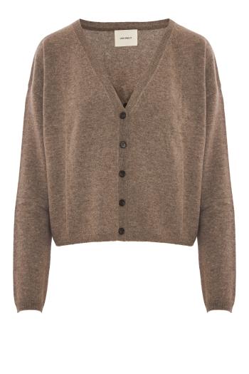 Abby cashmere cardigan in truffle