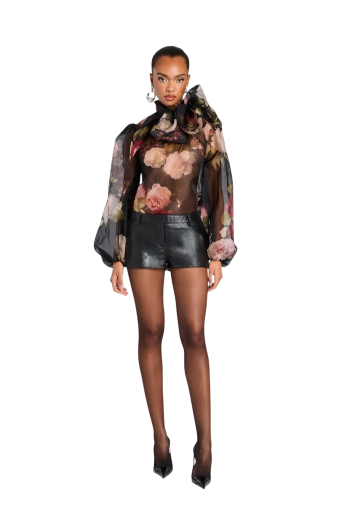 Peregrine silk blouse in black
