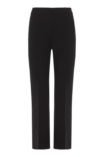 Kick cotton-blend pants in black