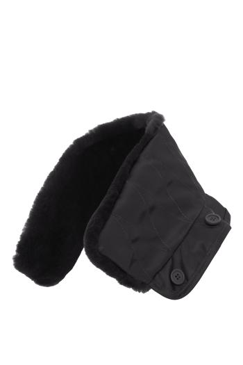 Shearling collar in midnight