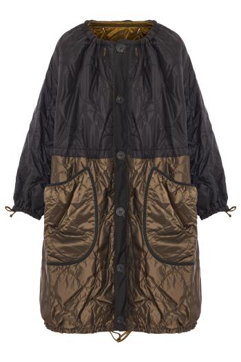 Parachute reversible quilted parka in antique gold
