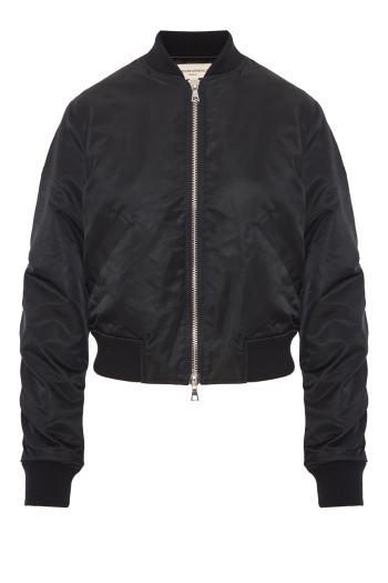 Nanni padded bomber jacket in black