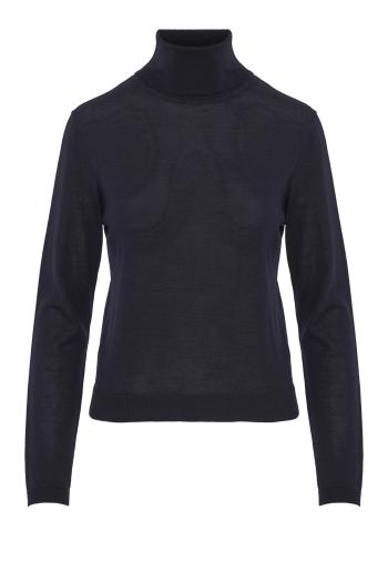 Meli merino wool and silk sweater in navy ink