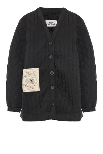 Sherida quilted jacket in black