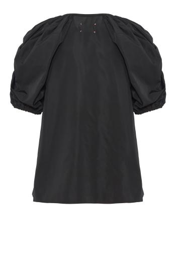 Harpa crepe top in black