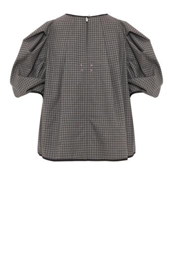 Lotta crepe top in grey