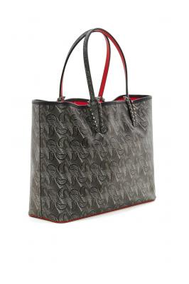 Cabata embossed leather and PVC bag 