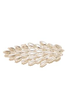 Crystal marquisw brooch in shilver