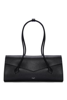 Le Teckel flap grained-leather top handle bag 