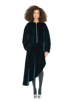 Velvet bomber jacket 