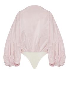 Silk taffeta body blouse 