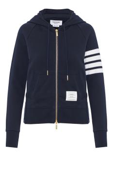 Classic loopback 4 bar zip hoodie 