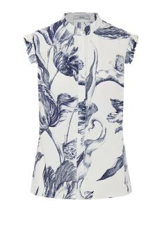 Floral Print Sleeveless organic-cotton Top
