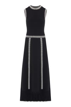 Holiday jacquard-knit midi dress 