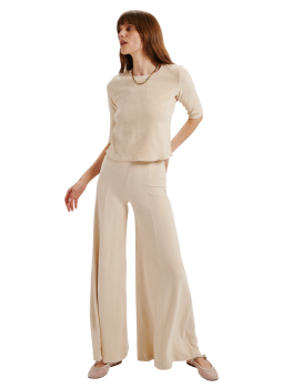 Corfu cotton-blend terry sweater in ivory 