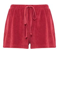Shallis cotton-blend terry shorts in framboise 