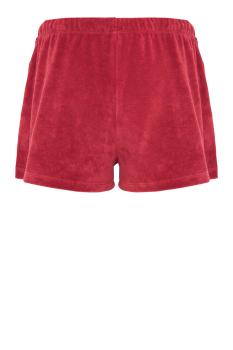 Shallis cotton-blend terry shorts in framboise 