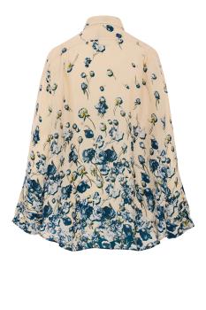 Aether cupro floral shirt in ivory